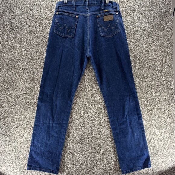 Vintage Wrangler Jeans Mens 36x34 Blue Denim 13MWZ Cowboy Cut Straight Adult - Picture 1 of 9